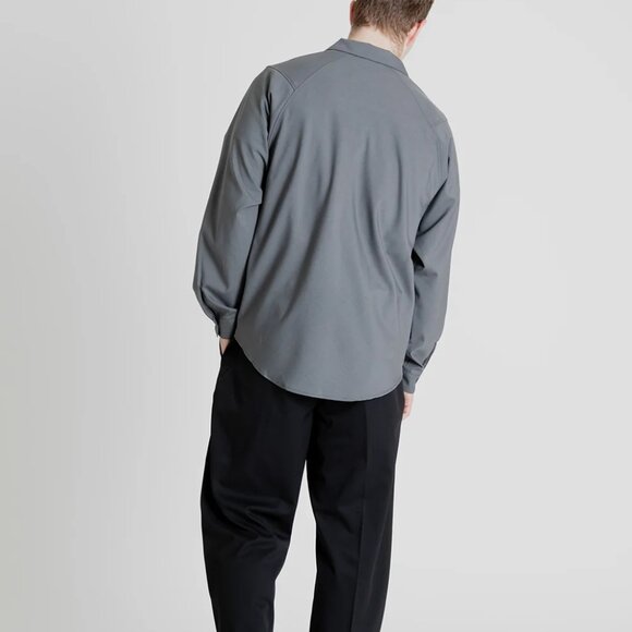 Goldwin Act Wool Shirt - Blue Gray - Picture 2 of 10